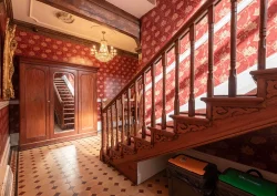 The hall and stairs at Cholwell Hall